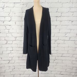 State Cashmere Cardigan Long Open Duster Womens L corpcore Office Professional